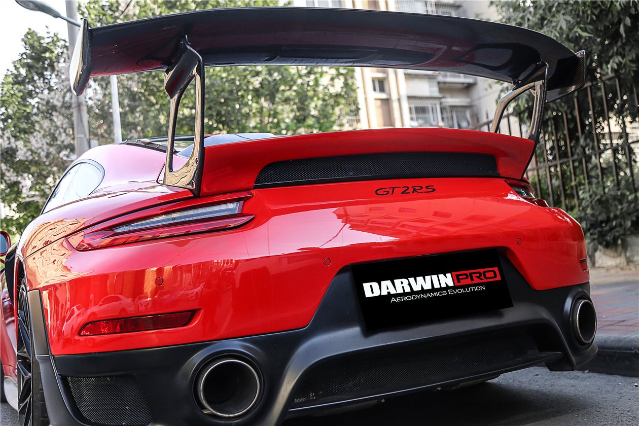 2016 - 2019 Porsche 911 991.2 Carrera & S GT2RS Style Partial Carbon Fiber Rear Bumper